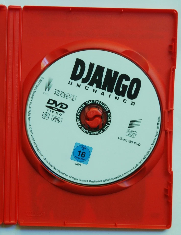 DVD DJANGO UNCHAINED Quentin Tarantino Foxx Waltz DiCaprio Jackson Bonus NEUWERT - Bild 3 von 3