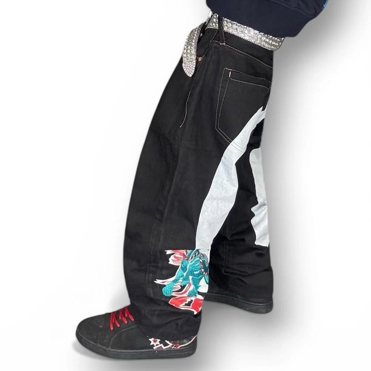 EVISU Black Jeans for Men for sale | eBay