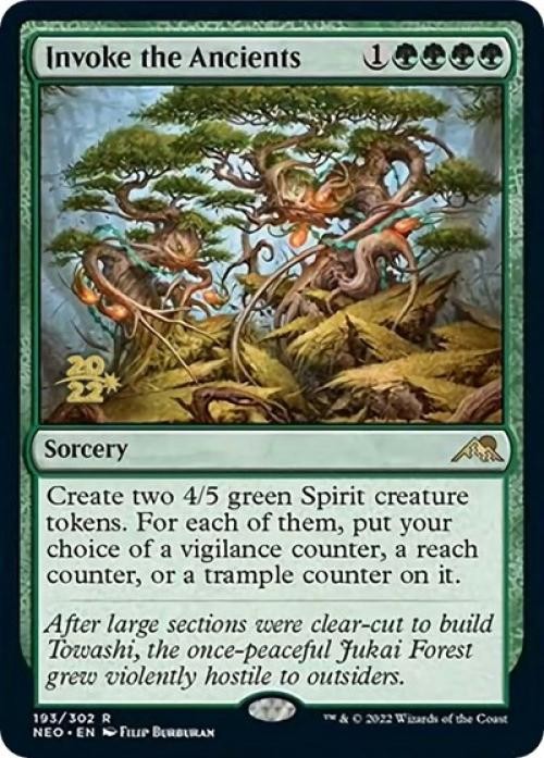 Invoke the Ancients -Foil Light Play MTG Promos: Prerelease Cards