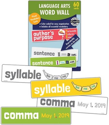 Language Arts Word Wall Bulletin Board Set Grade 1 Teacher Instructional Tool