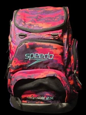 Speedo Teamster Backpack 25L Pink Digicam Colorful Waterproof A+ Condition
