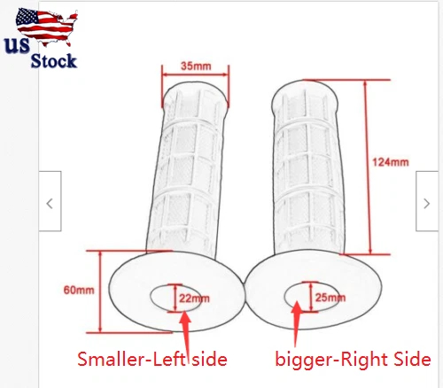Empuñaduras de goma azul para Honda CR80R/85R CRF150R CR125R/250R CRF450R CRF230 Foto 2 de 4