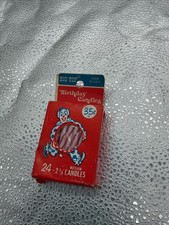 Vintage BIG TOP BIRTHDAY CANDLES Pkg of 24 Sealed In Box
