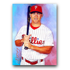 Scott Kingery Art Card Limited 23/50 Edward Vela Signed (Philadelphia Phillies)