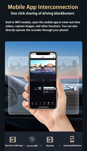 4K DVR Dash Cam Camera For Benz GLA H247 GLA200 GLA220 GLA250 2024 2025 2026 - Picture 13 of 22