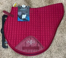 Professionals Choice VenTech Jump Dressage Pad English Saddle Pad, Wine Color