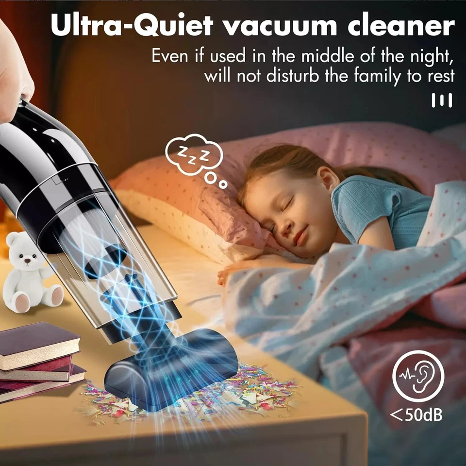 Handstaubsauger Mini Auto Sauger Kabellos Haus Couch sauger Handsauger Cleaner - Bild 4 von 4