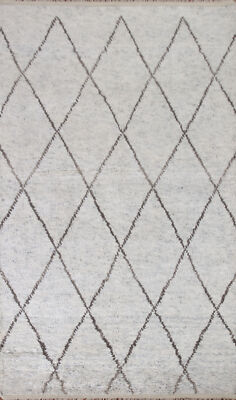 Handwoven Luxury Hand-Knotted Moroccan Indian Area Rugs for Any Space 5x8 ft
