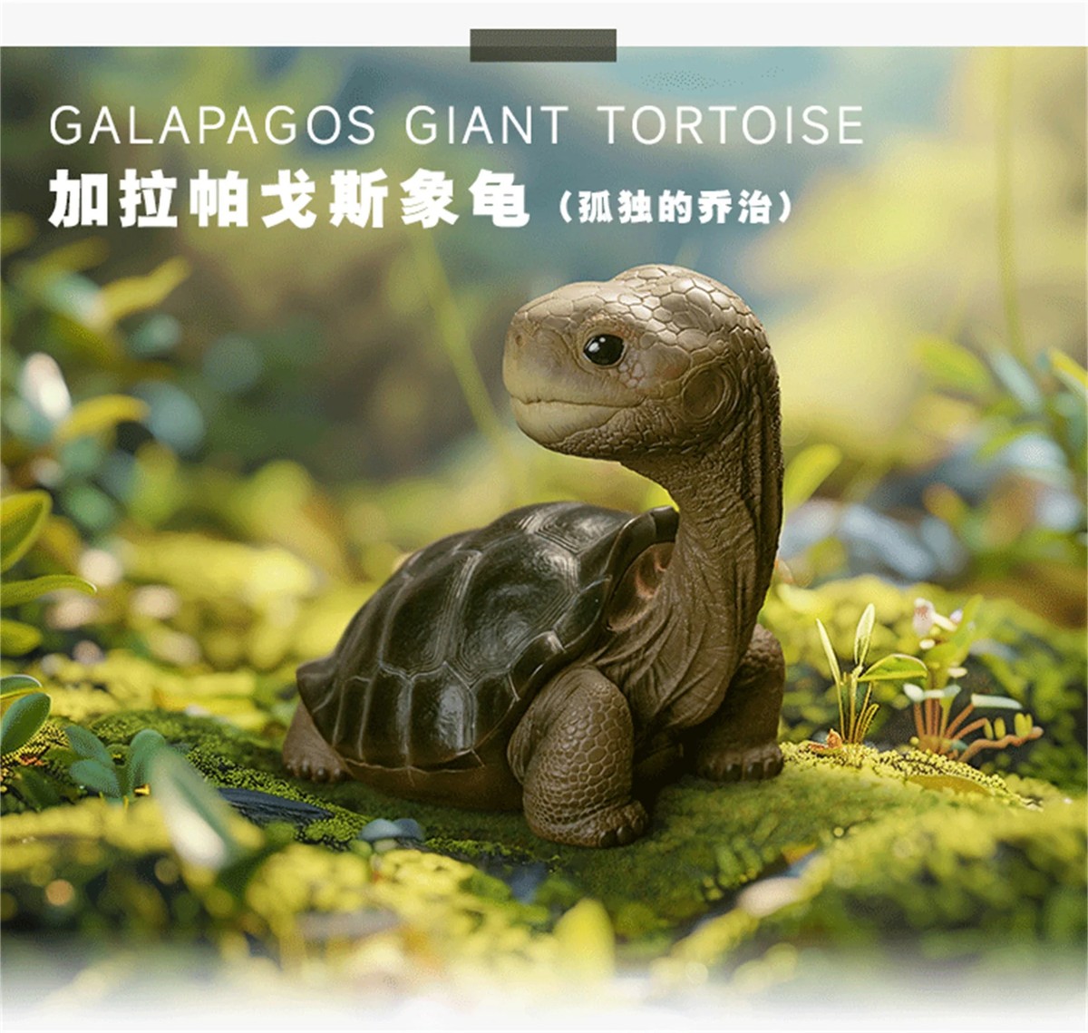 ANIMAL HEAVENLY BODY Galapagos Giant Tortoise Figure George Animal