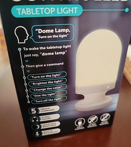 NEW Voice Controlled Tabletop Light, LED Lighting - Picture 2 of 5