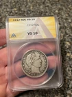 1912 50C Barber Half Dollar ANACS VG10~ Perfect Circulation