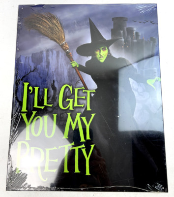 The Wizard of Oz ''I'll Get You My Pretty'' Retro Tin Sign - 16'' x 12.5''