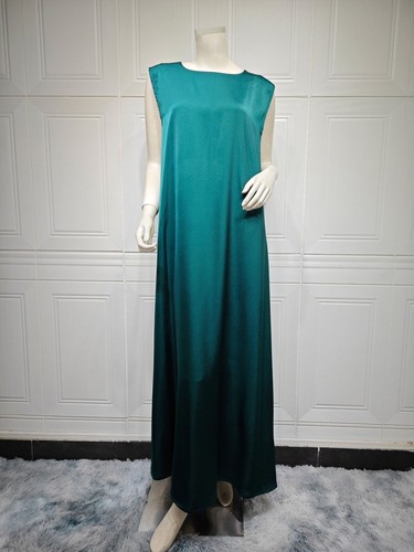 Zweiteiliges Damen offener Kaftan langes Kleid Set Dubai Kimono Abaya muslimisches Gewand Party - Bild 6 von 24