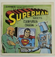 View Master GAF Superman Meets Computer Crook 3 Reels Booklet 1970