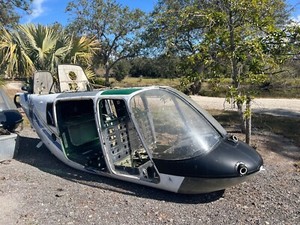 Bell 206 Helicopter Fuselage display Movie Prop