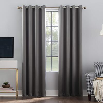 Sun Zero Nordic Theater Grade Extreme 100% Blackout Grommet Curtain Single