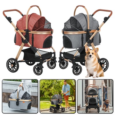 3 IN 1 Kombi Kinderwagen Buggy Haustier Kinderwagen Reise Auto Babysitz Faltbar