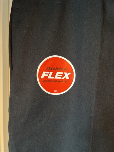Dickies Flex Double Knee Pant Relaxed Fit Straight Leg Mens 38 x 32 Black New - 第 3/12 張圖片