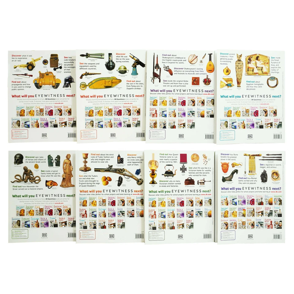 DK Eyewitness Childrens Collection 8 Books Set - Ages 9-12 - Paperback - Image 3 of 4