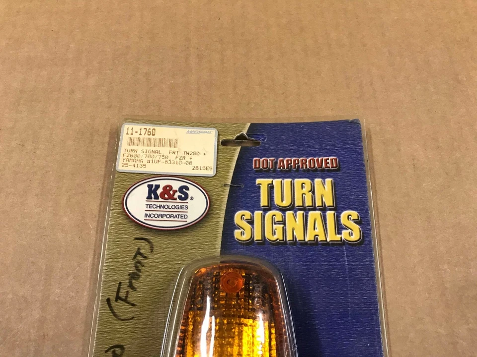 Señal de giro delantero de repuesto K&S DOT para Yamaha FZR-600/1000, 11-1760 Foto 2 de 4