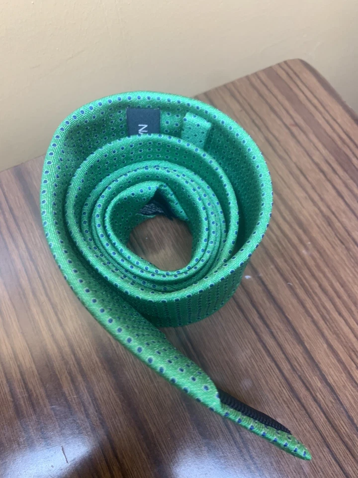 Corbata de cuello NAUTICA para hombre talla única verde azul lunares guardián/lazo Foto 4 de 4