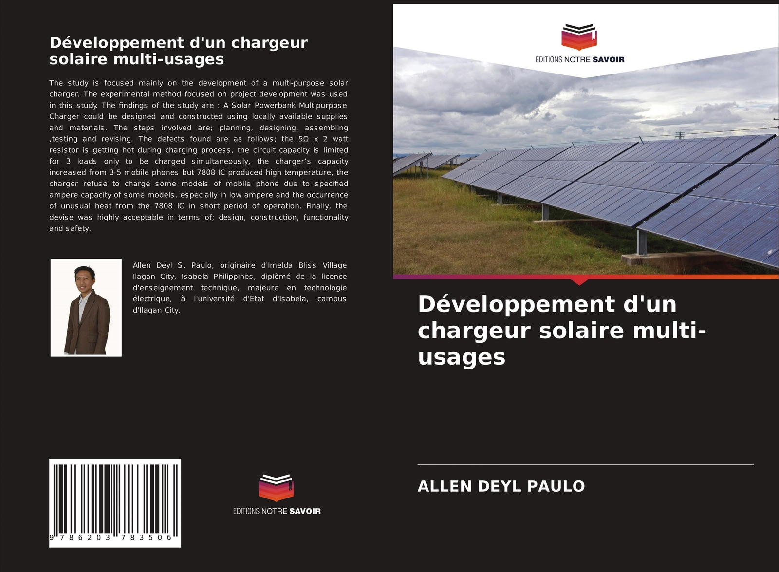 Thumbnail - Allen Deyl Paulo | Développement D'un Chargeur Solaire Multi-usages |
