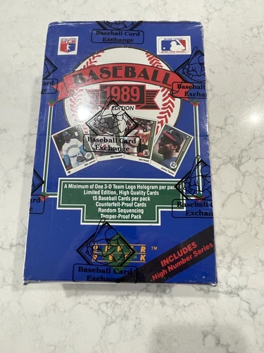 1989 Upper Deck Baseball High Number Series BBCE Sealed Box FASC Griffey🔥