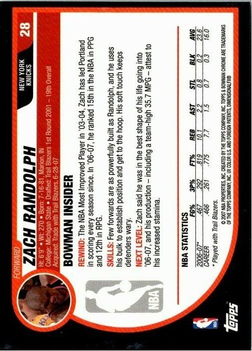 2007-08 Bowman Chrome Basketball -Pick Choose Your Cards  - Picture 17 of 117