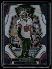 2022 Panini Select #193 Logan Hall Silver Prizm Die Cut