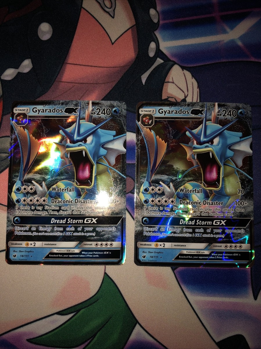 gyarados gx pokemon card price Pokemon Gyarados-GX - 18/111 - Ultra Rare - Sun & Moon: Crimson Invasion :  Buy Online at Best Price in KSA