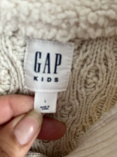 Gap Knit Sweater Little Kids Large Beige - Picture 8 of 10