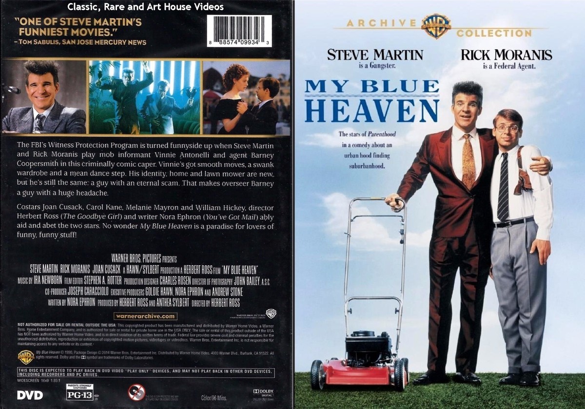 My Blue Heaven ~ DVD ~ Steve Martin, Rick Moranis (1990
