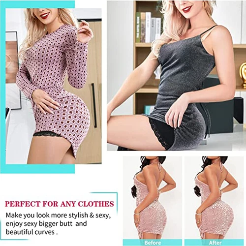 Women's FAKE ASS Butt and Hip Enhancing Booty Padded Underwear Pads Body Shaper - Picture 4 of 26