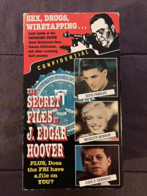 SECRET FILES OF J.EDGAR HOOVER 3 VHS BOX SET JFK ELVIS MM RARE