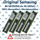 64 GB (4x 16 GB) Rdimm ECC Reg DDR3-1600 Supermicro 6026TT-BIBQRF 6026T-TF RAM
