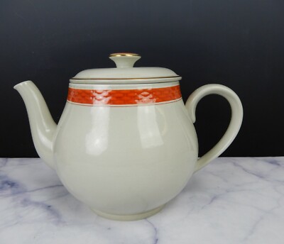 Royal Copenhagen Aluminia Oranja Tureby Square Tea/Coffee Pot