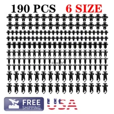 For Nissan 190Pcs Bumper Clips Retainer Auto Car Rivets Fastener Fender Push