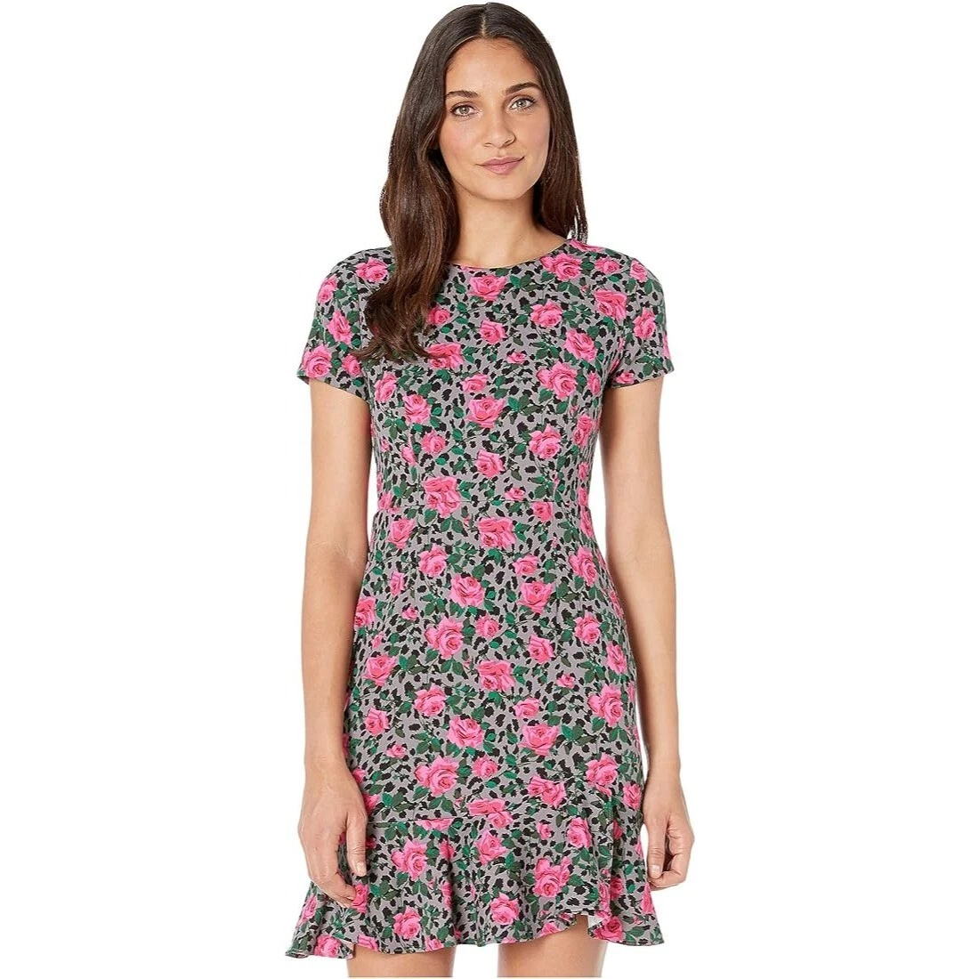 Betsey johnson crepe scoop neck midi dress top