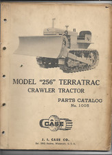 Model 256 Case Terratrac Crawler Tractor Parts Book