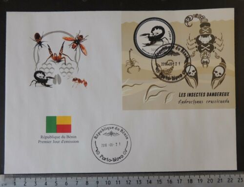 2017 large format FDC dangerous insects scorpion - Picture 1 of 1