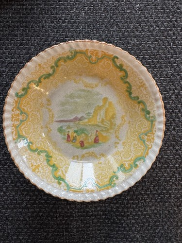 9 antiche ciotole da dessert gelato giallo Copeland Spode vista continentale 5x1,2" - Foto 5 di 8