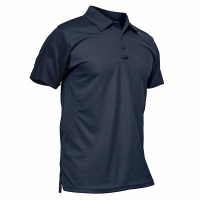 Men's Short Sleeve Atheletic Polo Shirts Quick Dry Team Active Work Casual Golf