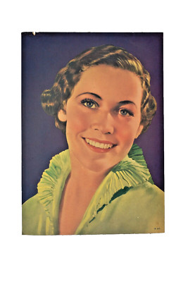 Vintage Maureen O'Sullivan Irish-Born American Actress Poster Portrait ...