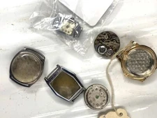 Antique  Watch movements & cases-  -   project/spare/repairs