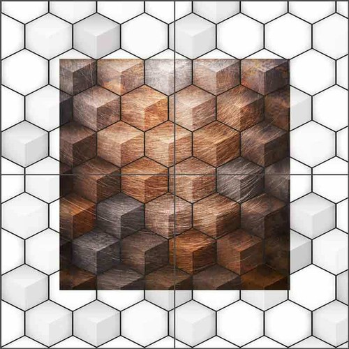 Abstract Tile Backsplash Irena Orlov Pattern Art Ceramic Mural OB-ORL10674 - 第 1/7 張圖片