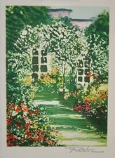 Raphael Robic - Original Signed Lithograph - Monet's House for Giverny 2