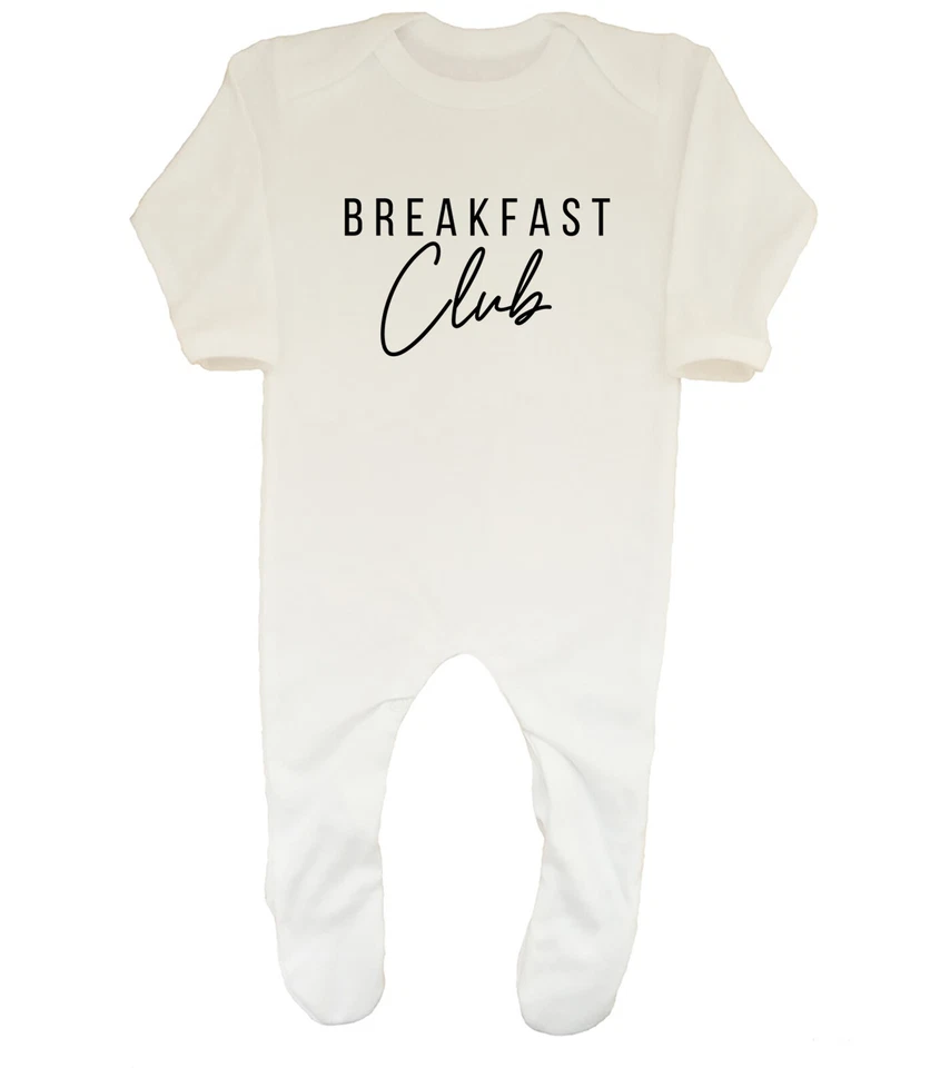 BABY ORIGINALS Breakfast Club Baby Grow Sleepsuit Boys Girls