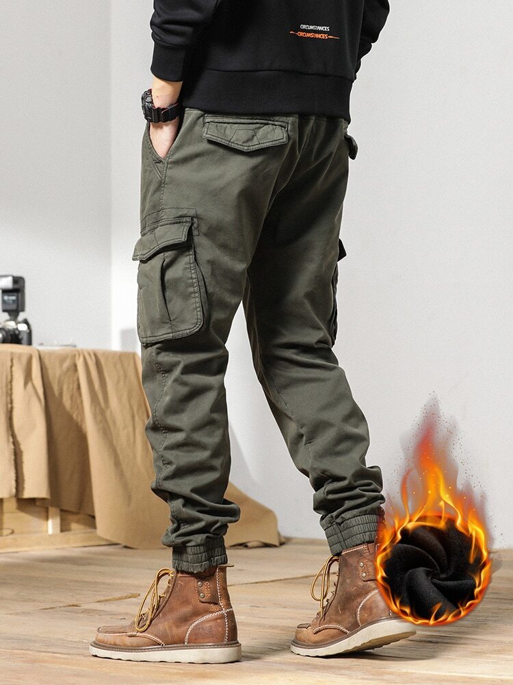カーゴパンツ Winter Fleece Military Men's Cargo Jogger Pants KNWMSL37 s-l1200.jpg