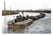 ptc8161 - Yorks' - Barge on Aire & Calder Canal at Goole in 1934 - print 6x4 