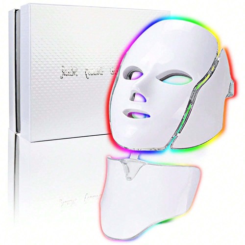 LED Face Mask,7 Colors Light Therapy for Skin Care,Beauty for Facial Treatment